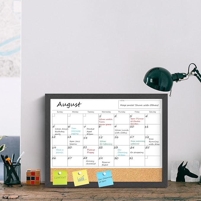 Dry Erase Calendar for Wall, 17x13 Inches Calendar Whiteboard for Wall - Image 8