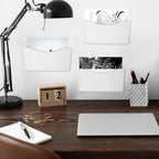Colarr 12 Pcs Expandable Pocket Wall File Set Plastic Wall Mountable Space - Image 5