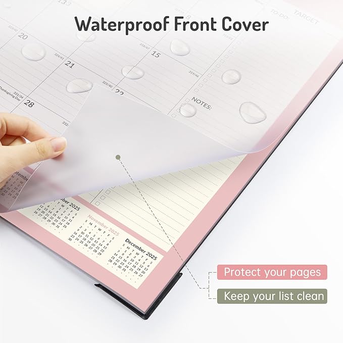 Forvencer 22" x 17" Large Desk Calendar 2026, 20 Months Calendar Runs from - Image 2