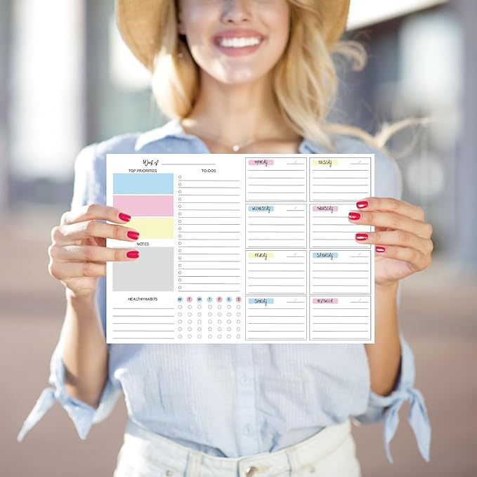 JAMIEKA 52Color Weekly Tearable Planners Pad - Image 2