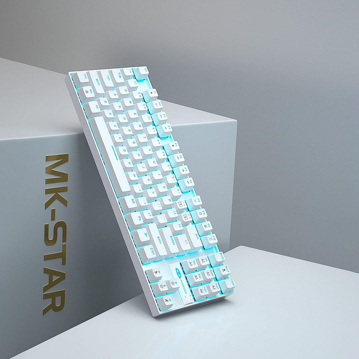 MageGee Mechanical Gaming Keyboard with Blue Switch, Compact 87 Keys Wired Co...