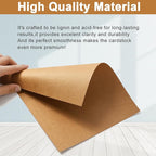 Silunkia 120 Sheets Brown Cardstock 8.5 x 11 Kraft Paper, 92lb Thick Printer - Image 4