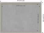 Amanti Art Grey Framed Magnetic Board 22x30 Medium Vision Board - Image 4