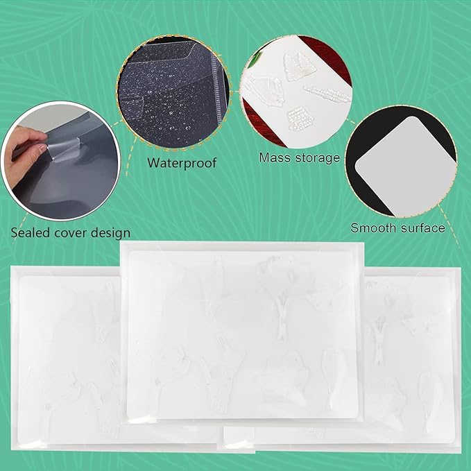 BROTOSPAC 48 PCS Clear Stamps Storage Panels, Resealable Die Cut Storage Bag - Image 4