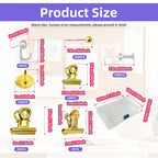 505 Pcs Push Pins Set 5 Style Thumb Tacks Decorative Push Pins Gold Metal Thumb - Image 2