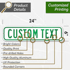 Custom Street Sign, Address Sign, 8 Colors, Reflective Option, Mounting Options - Image 9