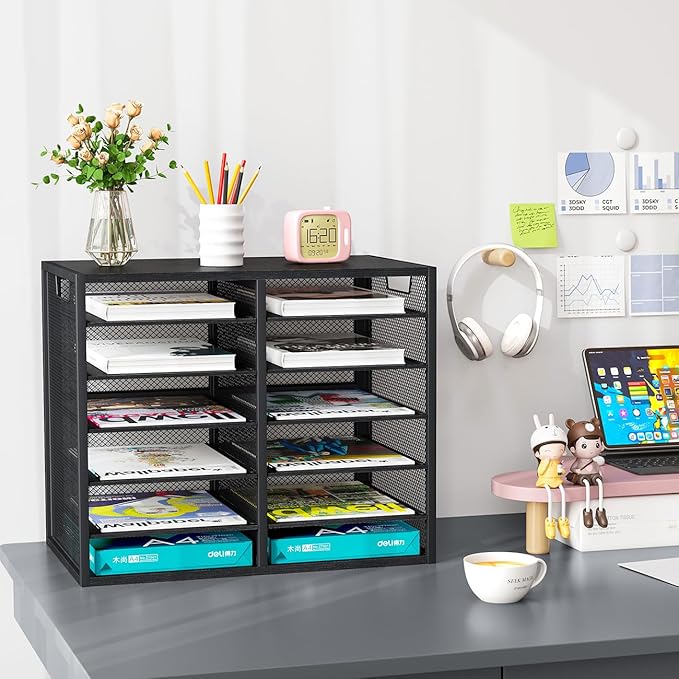 PAG Mass Mail Holder, Adjustable Countertop Literature Organizer, Student - Image 5