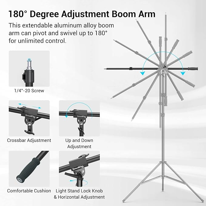 SmallRig 110"/9.2ft Photography Light Stand - Image 6