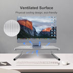 suptek Monitor Stand Riser, Laptop Holder Printer Riser Desk Accessories - Image 3