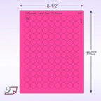 8-1/2 x 11" Neon Color High Light Fluorescent Labels - Image 2