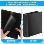 Henoyso 12 Pcs 3 Ring 2 Inch Binders Fits 8.5 x 11 Inch Letter Size Paper - Image 3
