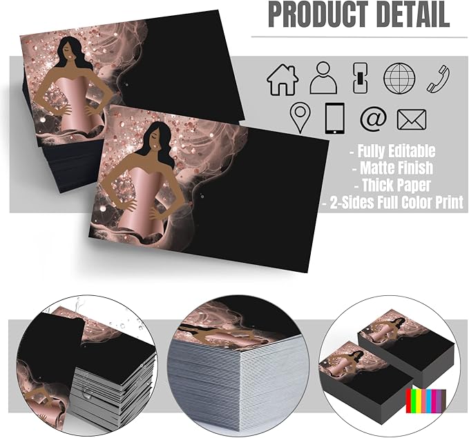 Custom Business Cards Double-Sided Personalized Stationery | Professional - Image 2
