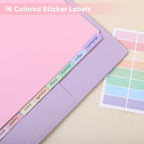 SKYDUE 8 Tab Durable Plastic Dividers, Big Tab Dividers - Image 3