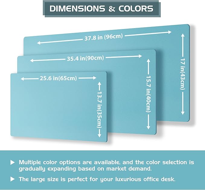 Aothia Double-Sided Desk Pad – 25.6"x13.7" Large Mouse Pad, Leather Desk Mat - Image 6