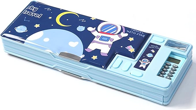 Ristpal Pop Up Multifunction Pencil Case, Cute Cartoon Pen Box Organizer by Ristpal