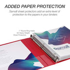 Samsill 1 Inch 3 Ring Binder, Made in USA, Economy Round Ring, 200 Sheet - Image 7