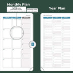 IN-LUXPRO Planner 2026 Daily Weekly and Monthly, 6.5"x3.75", 12 Months Spiral - Image 4