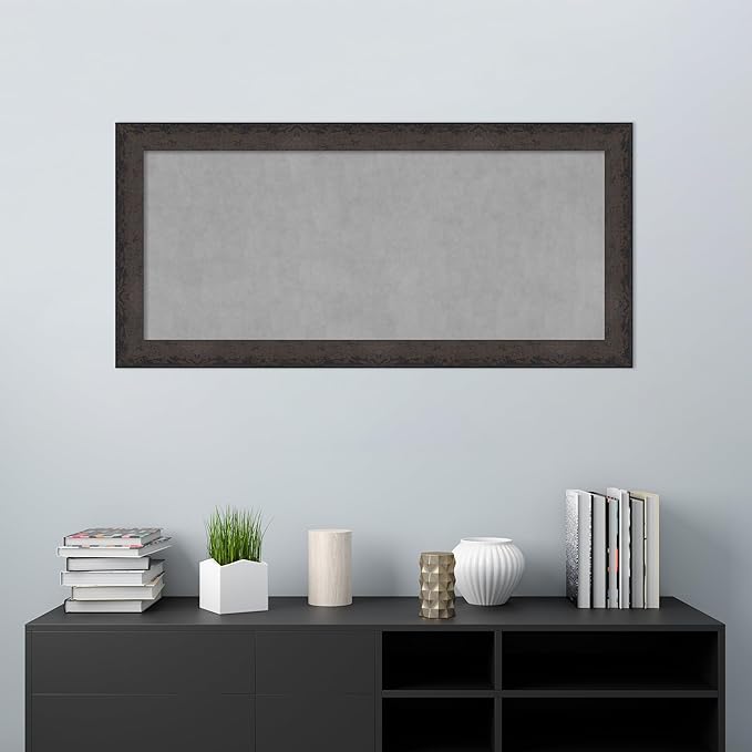 Amanti Art Black Framed Magnetic Board 25x53 Oversize Vision Board - Image 5