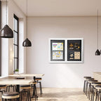 SWANCROWN Weather Resistant Enclosed Bulletin Board Felt Displays Boards Wall - Image 9