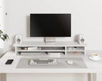 Fenge Monitor Stand, Dual Monitor Riser, 42.5inch Large Desk Computer Monitor - Image 3