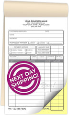 Custom 4.25" x 7" Carbonless NCR Books in 2-Part Duplicate Invoices, Work Orders by PrintPPS