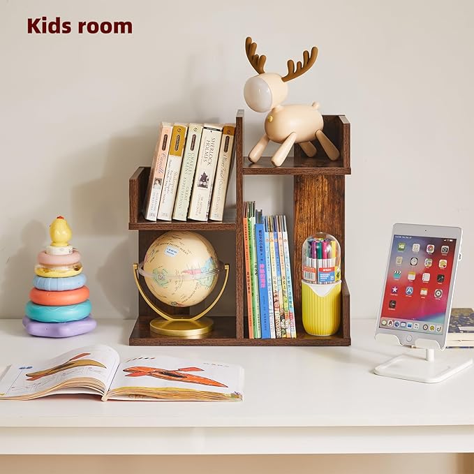 Aibiju Book Display Shelf Small Desk Organizer, Desk Top Storage Organizer - Image 7