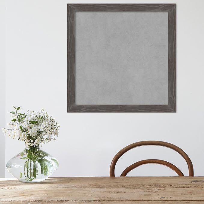 Amanti Art Grey Framed Magnetic Board 23x23 Medium Vision Board - Image 5