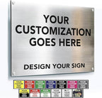 Custom Aluminum Business Signs, Personalized Outdoor Signs, Waterproof by SpeedyOrders