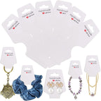 200PCS Necklace Display Cards Self Adhesive Jewelry Packaging Card - Image 4