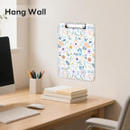 Luminzo Plastic Cute Clipboard Low-Profile Metal Clip, A4 Letter Size 9 x 12.5 - Image 5