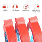 KIWIHUB Red Painters Tape, 1” x 60 Yds x 5 Rolls - Image 4