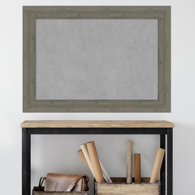 Amanti Art Grey Framed Magnetic Board 31x43 Large Vision Board - Image 6