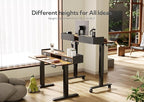 Claiks Standing Desk with Drawers, Adjustable Stand Up Electric Small Standing - Image 6