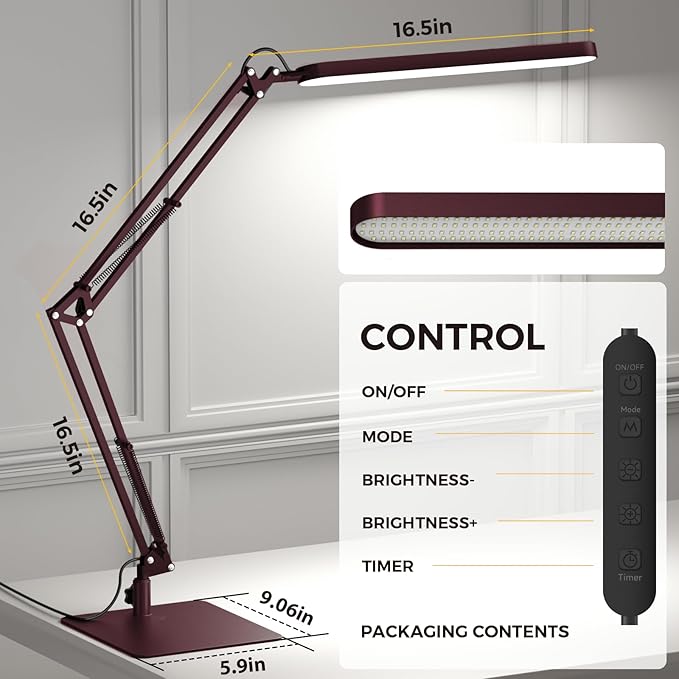 SKYLEO LED Desk Lamp with Slim Base - Image 4