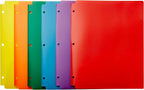 Amazon Basics Plastic 3 Hole Punch Folders by AmazonBasics