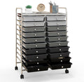 Happygrill 20-Drawer Organizer Cart Tools, Mobile Utility Storage Cart