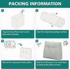 TANYOO Back Support Pillow for Recliner Soft Dual Layer Lumbar Support Pillow - Image 7