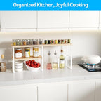 Golener Countertop Organizer Corner Shelf, 2-Tier Adjustable Stackable Corner - Image 3