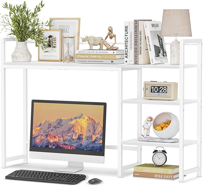 Snughome Desk Shelf, 44.9" Large Desktop Organizer Shelf, Desk Hutch by Snughome
