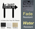 Custom Metal Yard Arrow Address Sign - Image 3