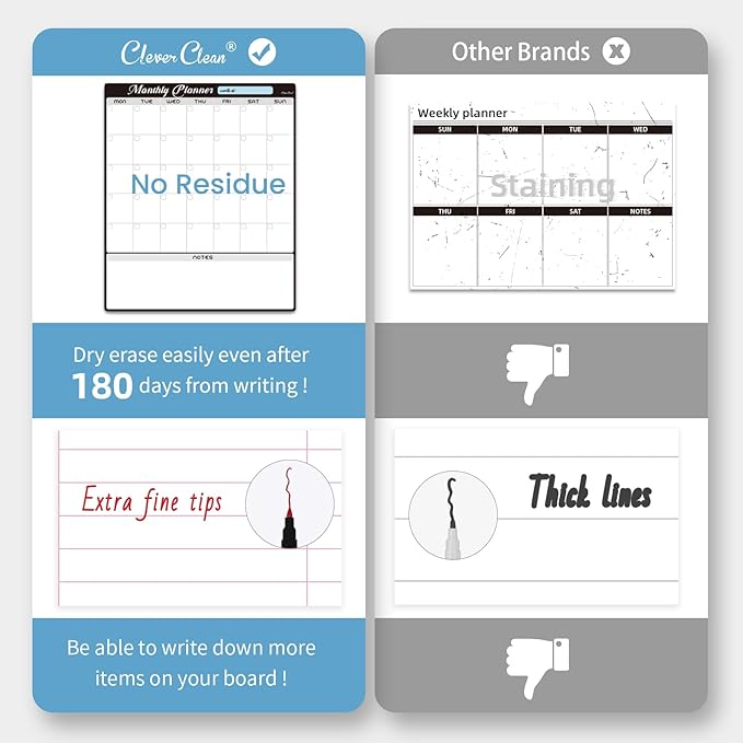 Magnetic Dry Erase Monthly Calendar Set - Image 4