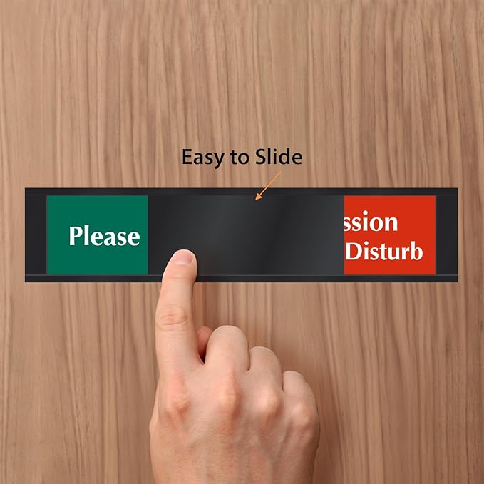 SmartSign In Session Do Not Disturb/Please Knock Slider Door Sign - Image 6