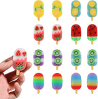 DOMG 16 Pcs Cute Fruit Shaped Ice Cream Erasers by DOMG