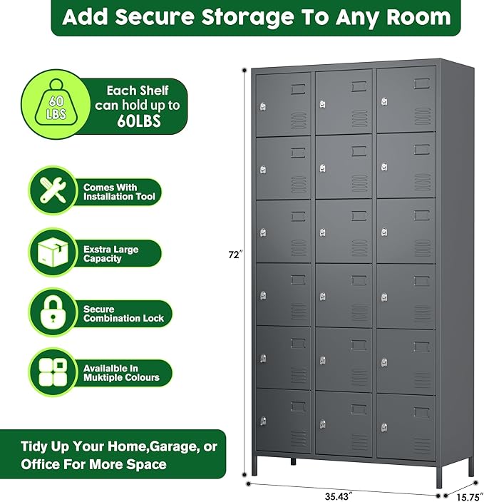 SUPEER Metal Lockers for Employees - Image 3
