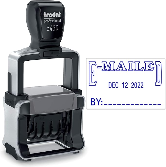 Trodat 5430 Professional Self-Inking Date Stamp by Maxmark