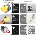 LOVIMAG Fridge Magnets 12Pcs Refrigerator Whiteboard Small Strong Magnet - Image 4