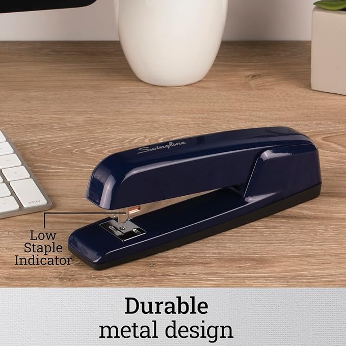 Swingline Stapler, 30 Sheet Capacity, 747 Business Stapler, Jam Free, Royal Blue - Image 5