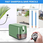 AFMAT Heavy Duty Electric Pencil Sharpener, Auto Stop Classroom Pencil - Image 4
