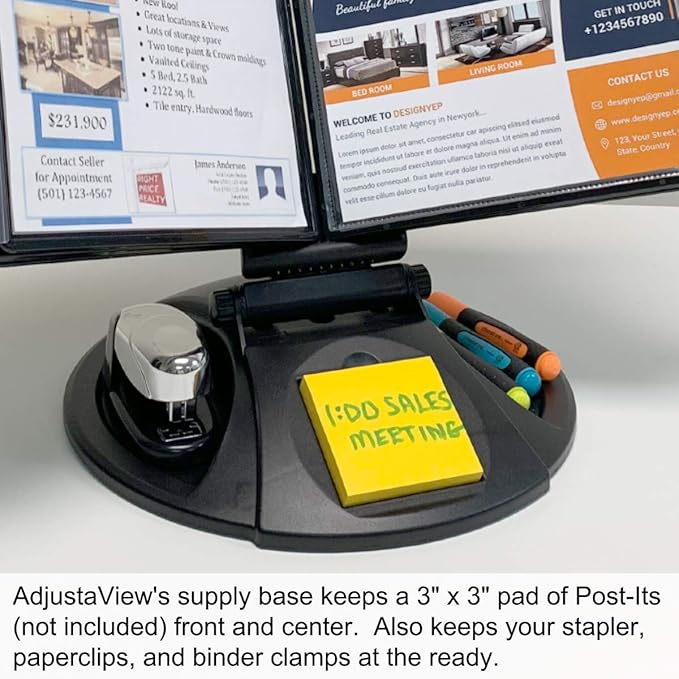 Ultimate Office AdjustaView 10-Pocket Desk Reference Organizer - Image 6