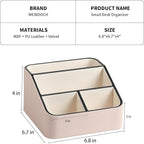 MEIBOOCH Remote Control Holder, PU Leather Small Desk Organizer - Image 5